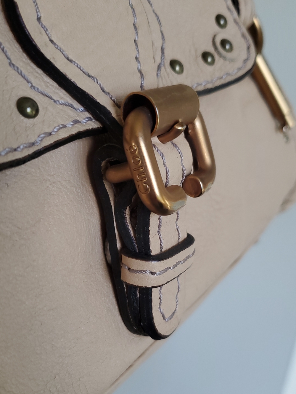 ORIGINAL Chloe "Paddington" Satchel In Cream/Tan - Picture 3 of 16